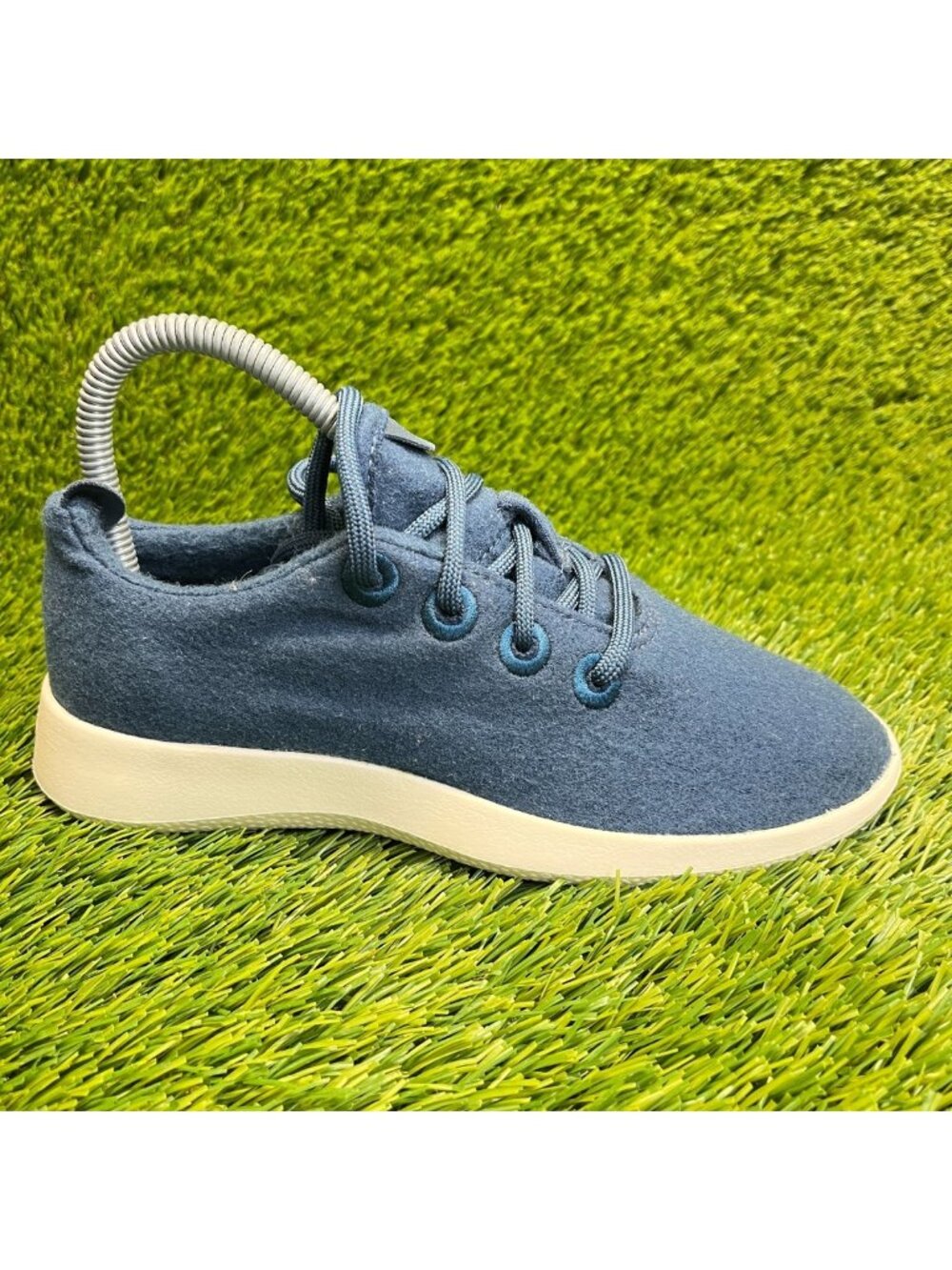 Allbirds Wool Runners Womens Size 5 Blue White Athletic Running Shoes Sneakers